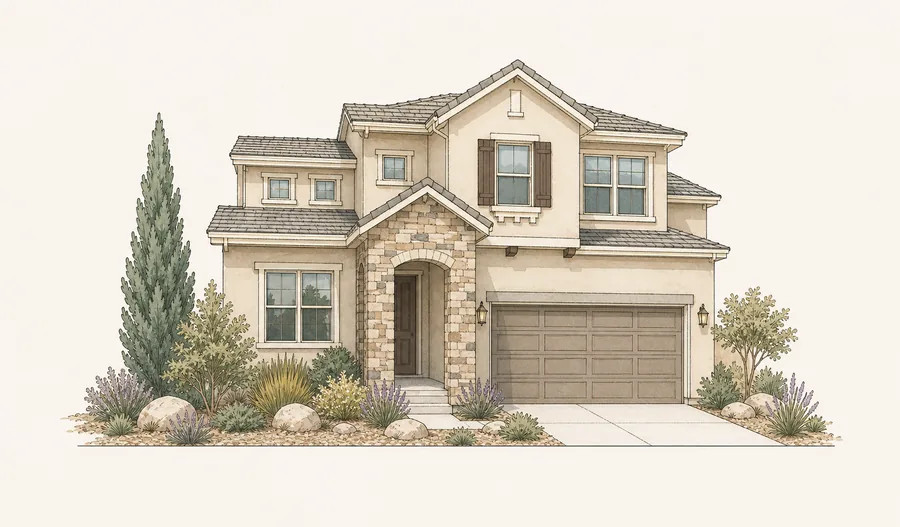Stone Gable Solterra home illustration