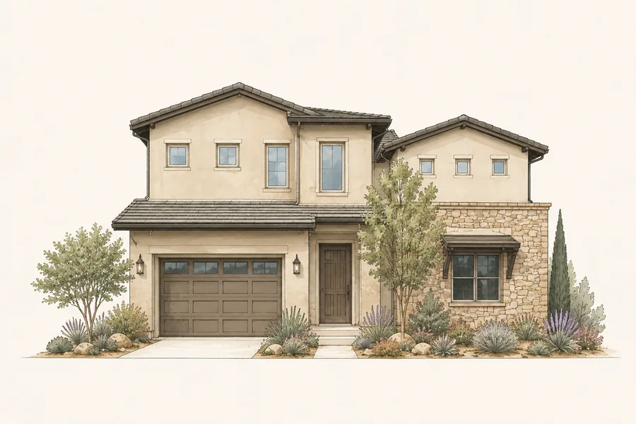 Stone Wing Solterra home illustration