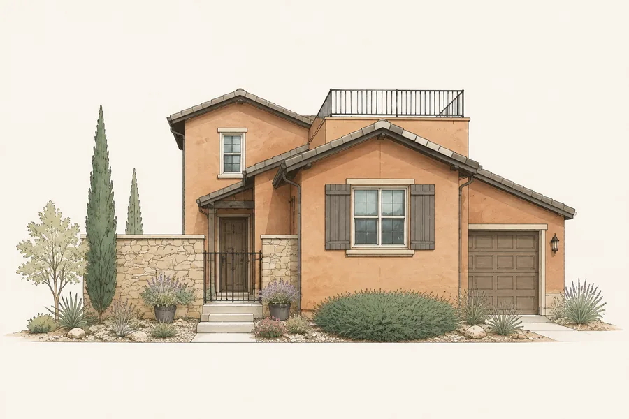 Terracotta Terrace Solterra home illustration